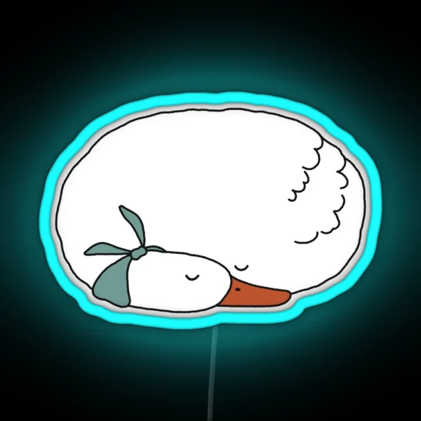 Sleepy Goose Duck RGB Neon Sign