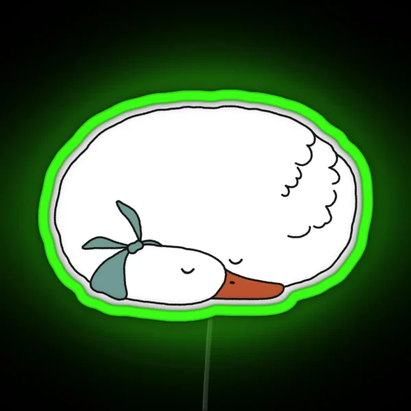 Sleepy Goose Duck RGB Neon Sign