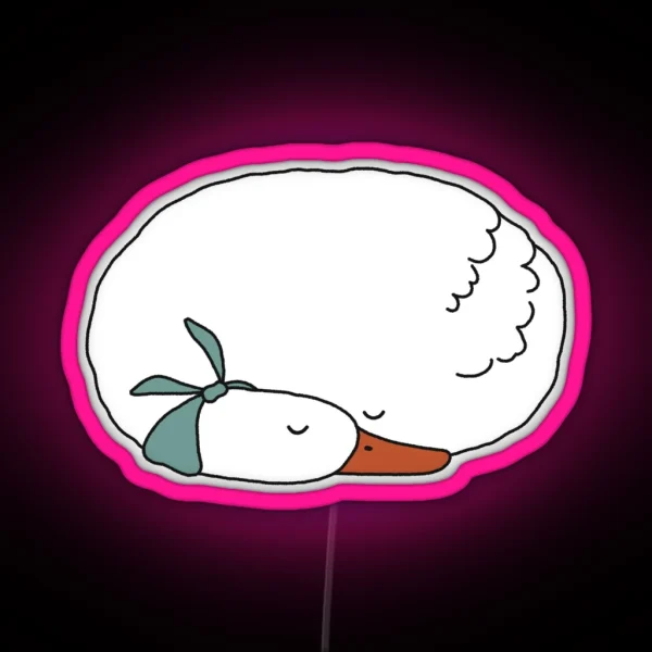 Sleepy Goose Duck RGB Neon Sign