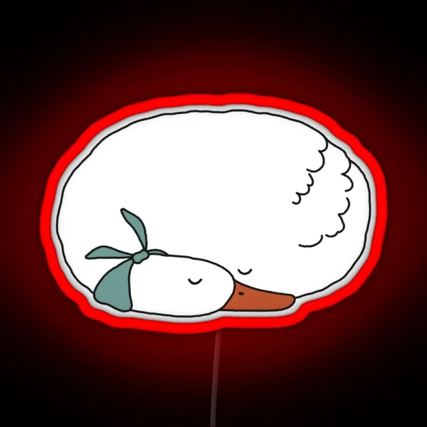 Sleepy Goose Duck RGB Neon Sign