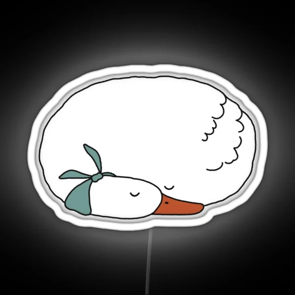 Sleepy Goose Duck RGB Neon Sign