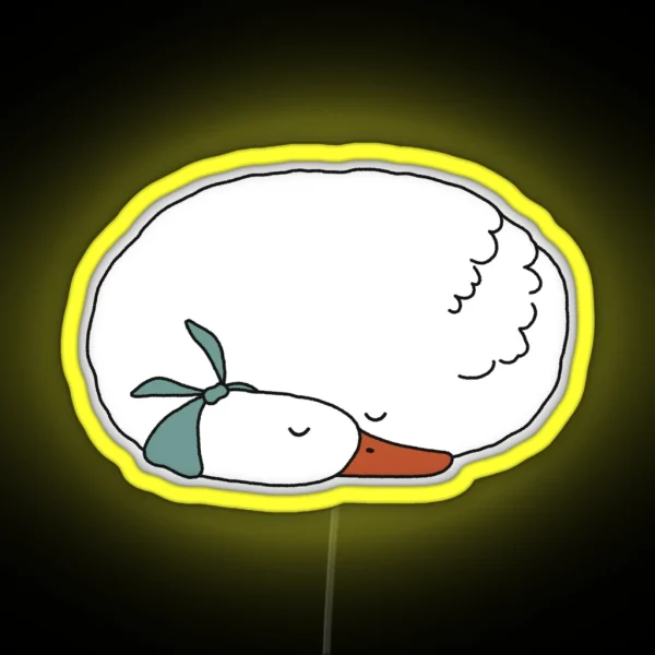 Sleepy Goose Duck RGB Neon Sign