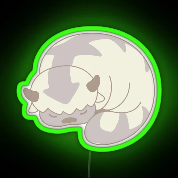 Sleepy Sky Bison RGB Neon Sign