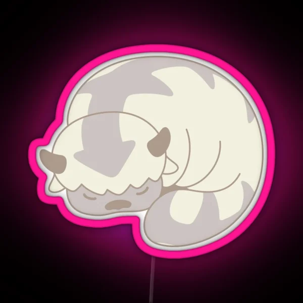 Sleepy Sky Bison RGB Neon Sign