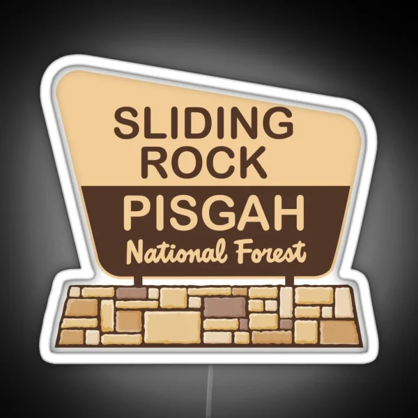 Sliding Rock Pisgah National Forest RGB Neon Sign