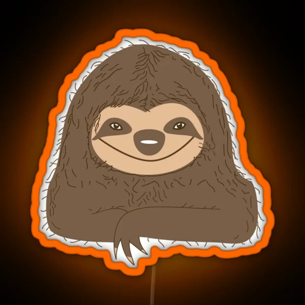 Sloth RGB Neon Sign