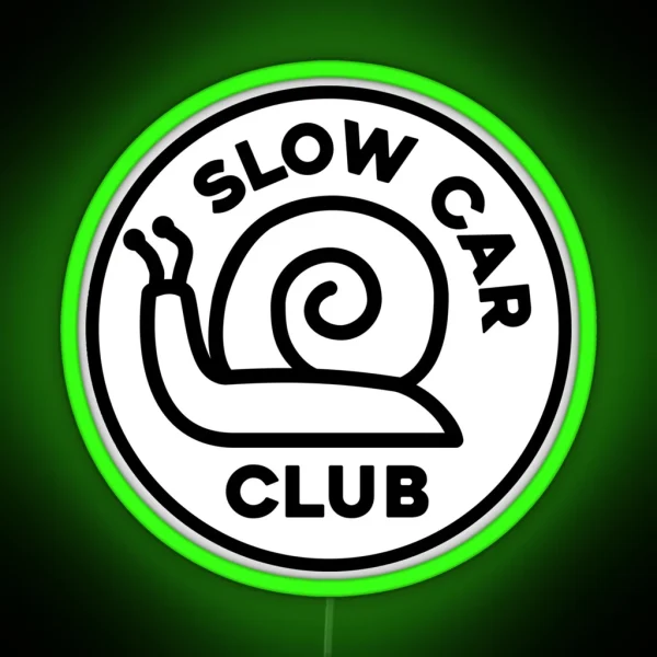 Slow Car Club Black RGB Neon Sign