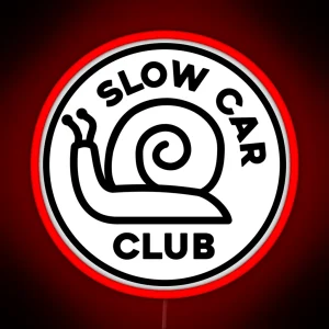 Slow Car Club Black RGB Neon Sign