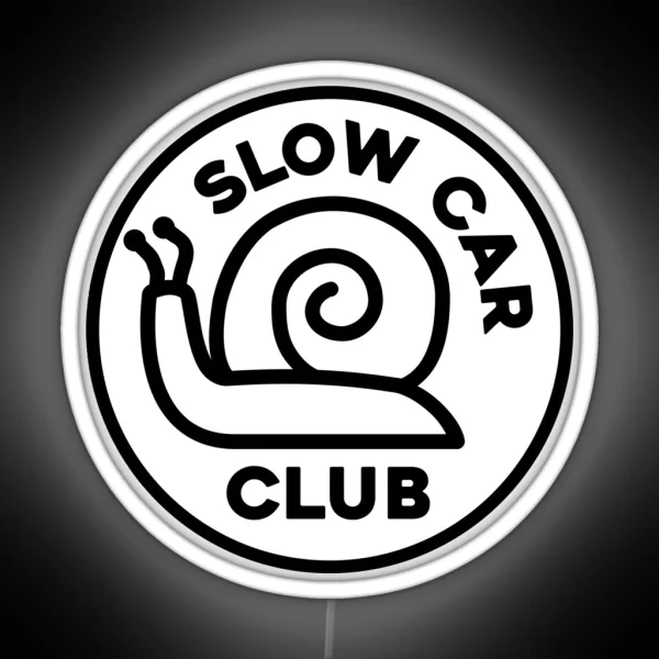 Slow Car Club Black RGB Neon Sign