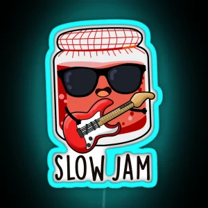 Slow Jam Funny Music Puns RGB Neon Sign