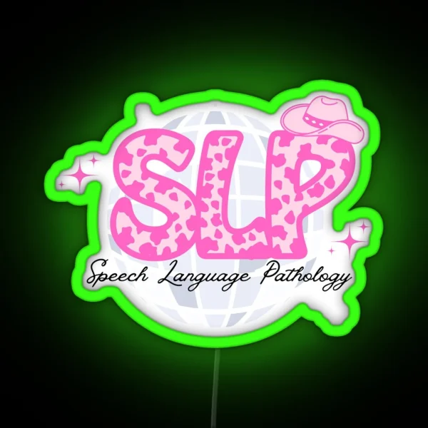SLP Disco Cowgirl Graphic RGB Neon Sign
