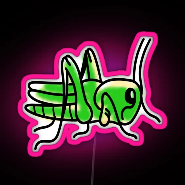 Small Grasshopper RGB Neon Sign