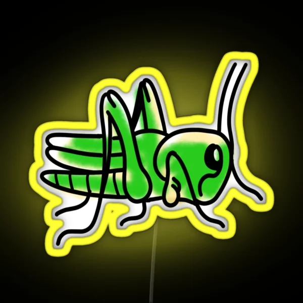 Small Grasshopper RGB Neon Sign