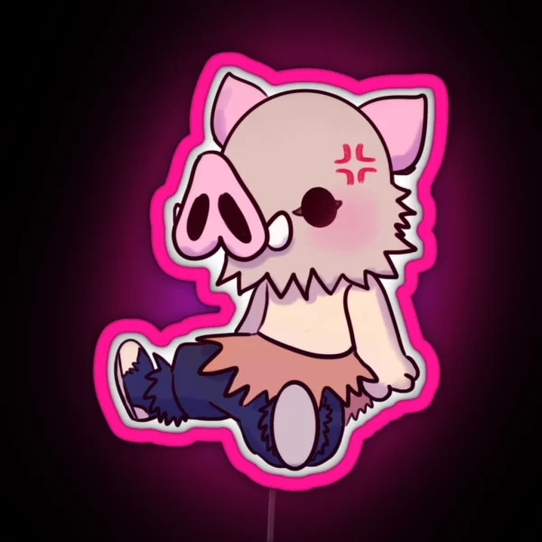 Small Inosuke RGB Neon Sign