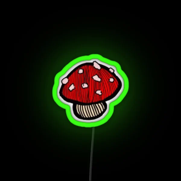 Small Red Mushroom RGB Neon Sign