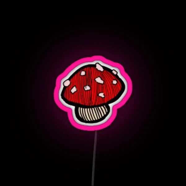 Small Red Mushroom RGB Neon Sign
