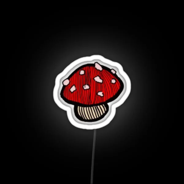 Small Red Mushroom RGB Neon Sign