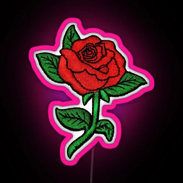 Small Rose Led RGB Neon Sign