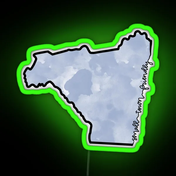 Small Town Friendly RGB Neon Sign