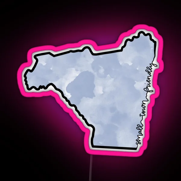 Small Town Friendly RGB Neon Sign
