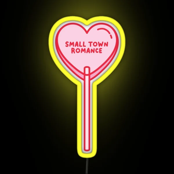 Small Town Romance Lollipop RGB Neon Sign