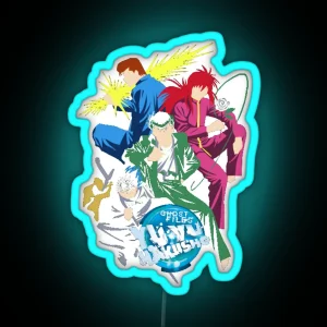 Smart Calculation Spirit World Detective Investigating Color Fun Yu Yu Hakusho Cute Gift RGB Neon Sign