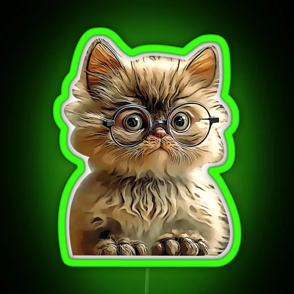 Smarty Cat RGB Neon Sign