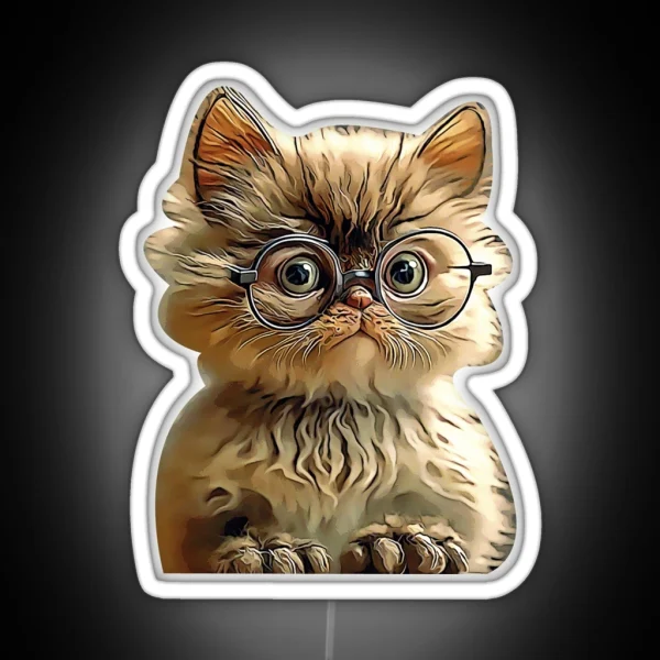 Smarty Cat RGB Neon Sign