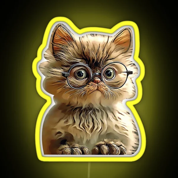Smarty Cat RGB Neon Sign
