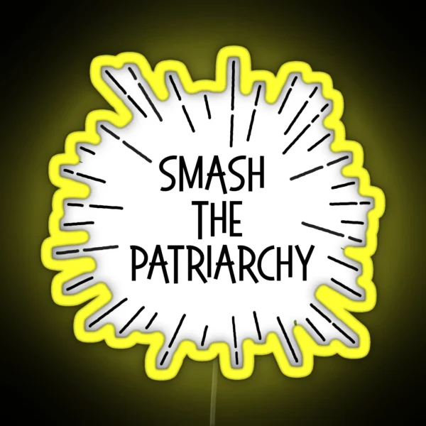 SMASH THE PATRIARCHY Linear Rays Feminism RGB Neon Sign