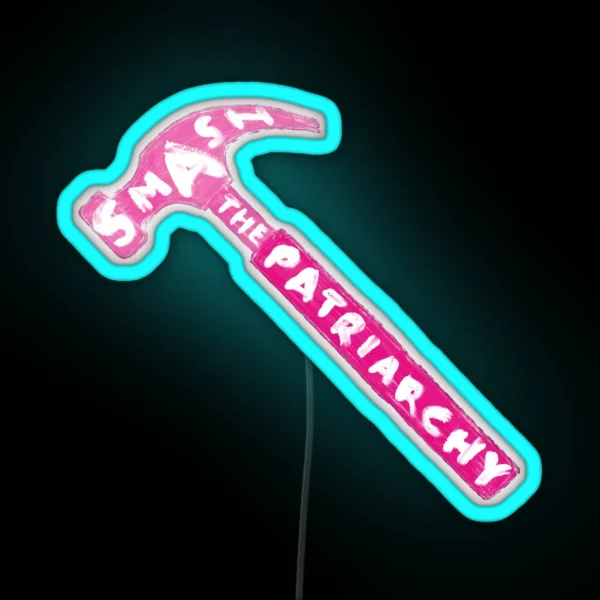 Smash The Patriarchy Pink Version RGB Neon Sign