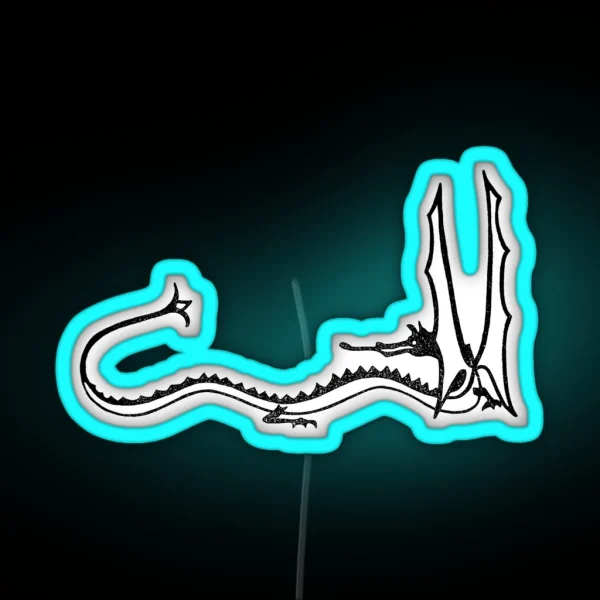 Smaug Black RGB Neon Sign