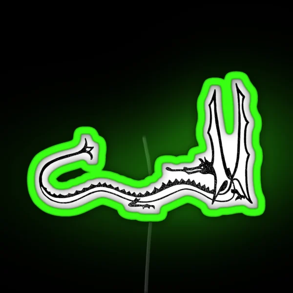 Smaug Black RGB Neon Sign