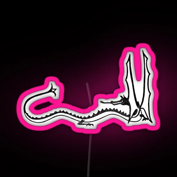Smaug Black RGB Neon Sign