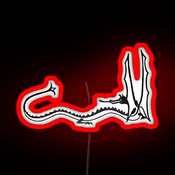 Smaug Black RGB Neon Sign