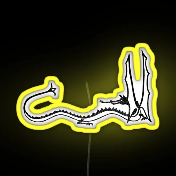 Smaug Black RGB Neon Sign