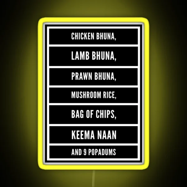 Smithy S Takeaway Order RGB Neon Sign