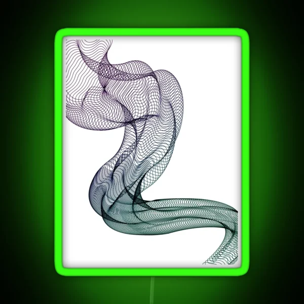 Smoke Purple And Green RGB Neon Sign