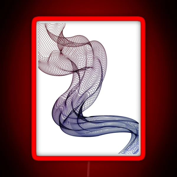 Smoke Red And Blue RGB Neon Sign