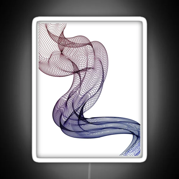 Smoke Red And Blue RGB Neon Sign