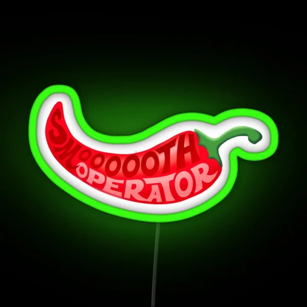 Smooth Operator Carlos Sainz Chilli Only RGB Neon Sign