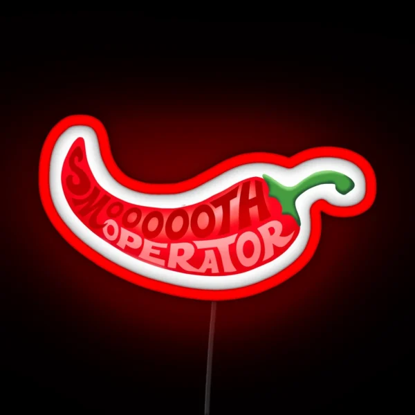 Smooth Operator Carlos Sainz Chilli Only RGB Neon Sign