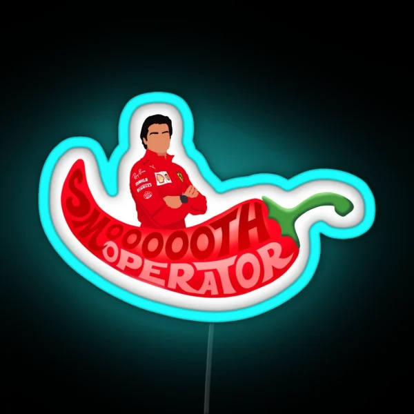 Smooth Operator Carlos Sainz RGB Neon Sign