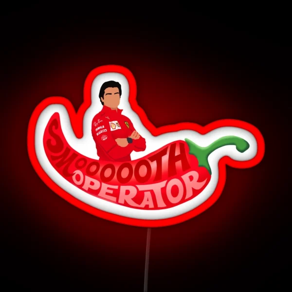 Smooth Operator Carlos Sainz RGB Neon Sign