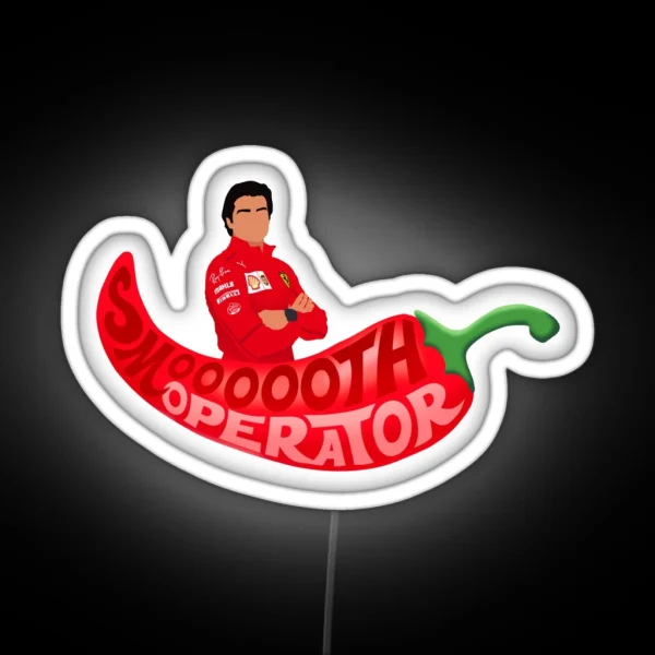Smooth Operator Carlos Sainz RGB Neon Sign