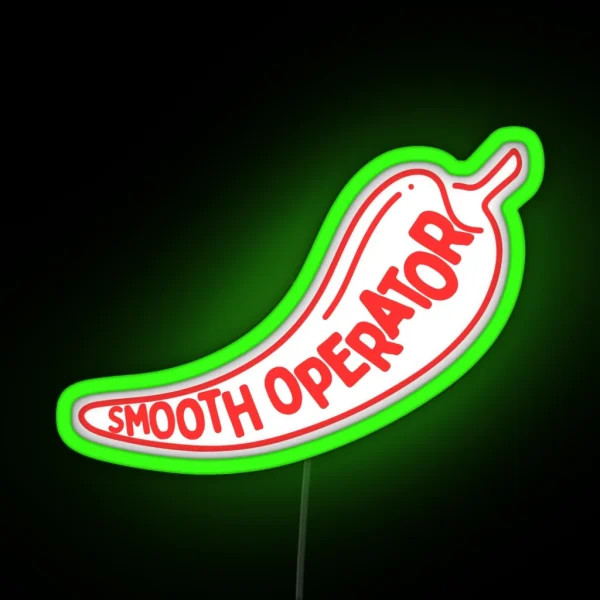 Smooth Operator Red Logo RGB Neon Sign