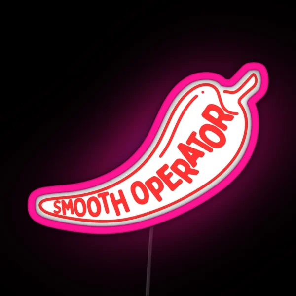 Smooth Operator Red Logo RGB Neon Sign