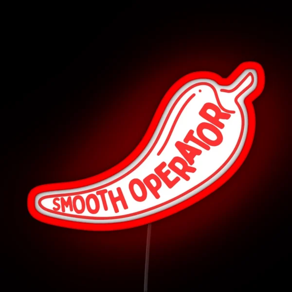Smooth Operator Red Logo RGB Neon Sign