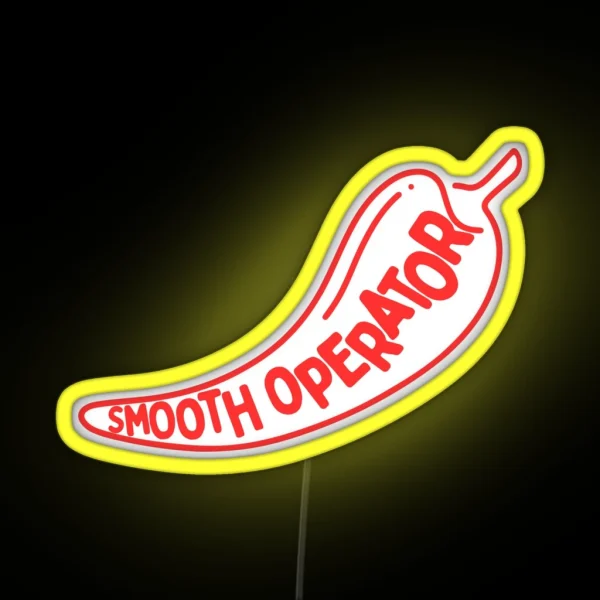 Smooth Operator Red Logo RGB Neon Sign