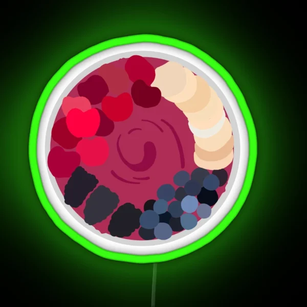 Smoothie Bowl RGB Neon Sign